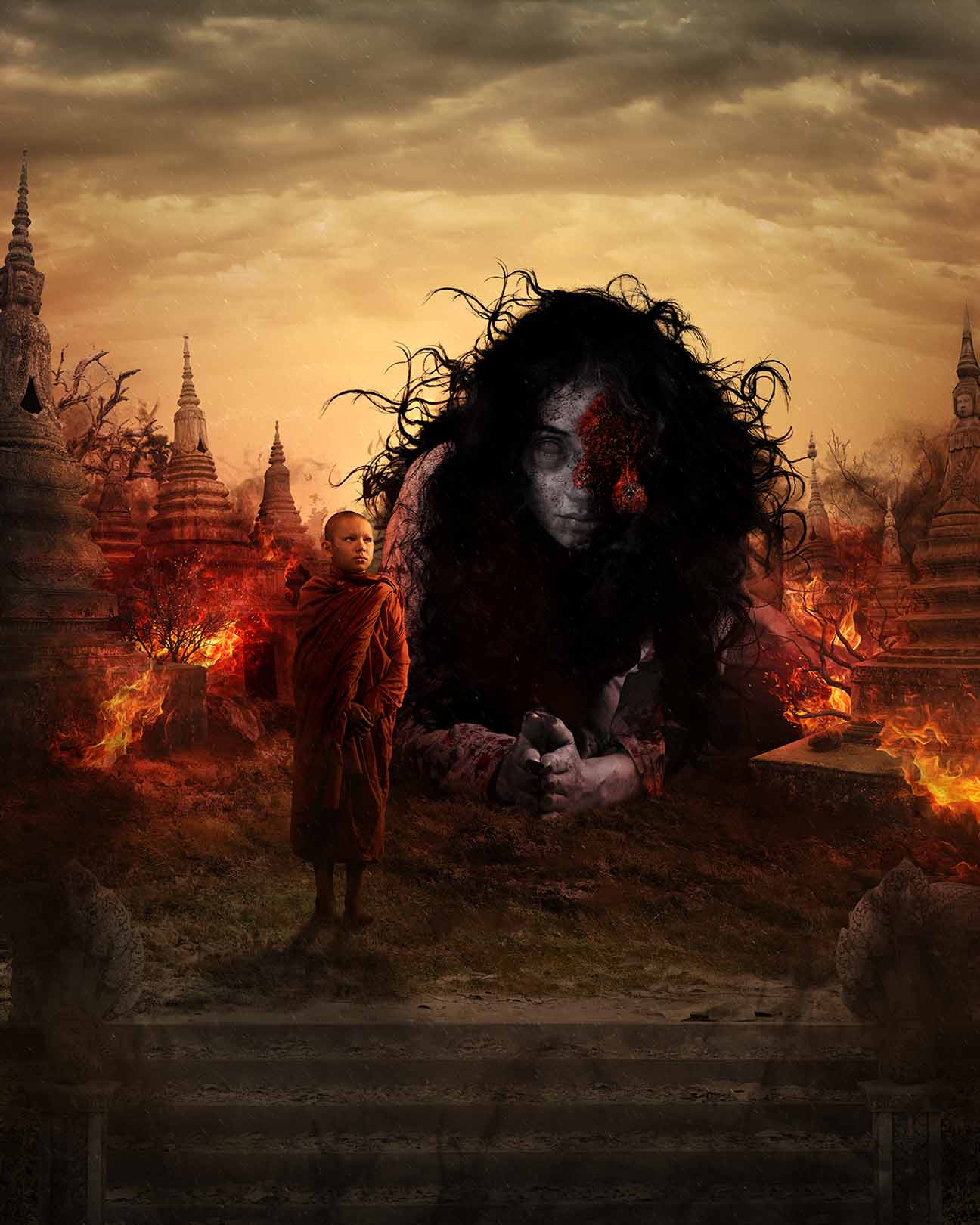 When A Little Monk Mother Become A Ghost poster